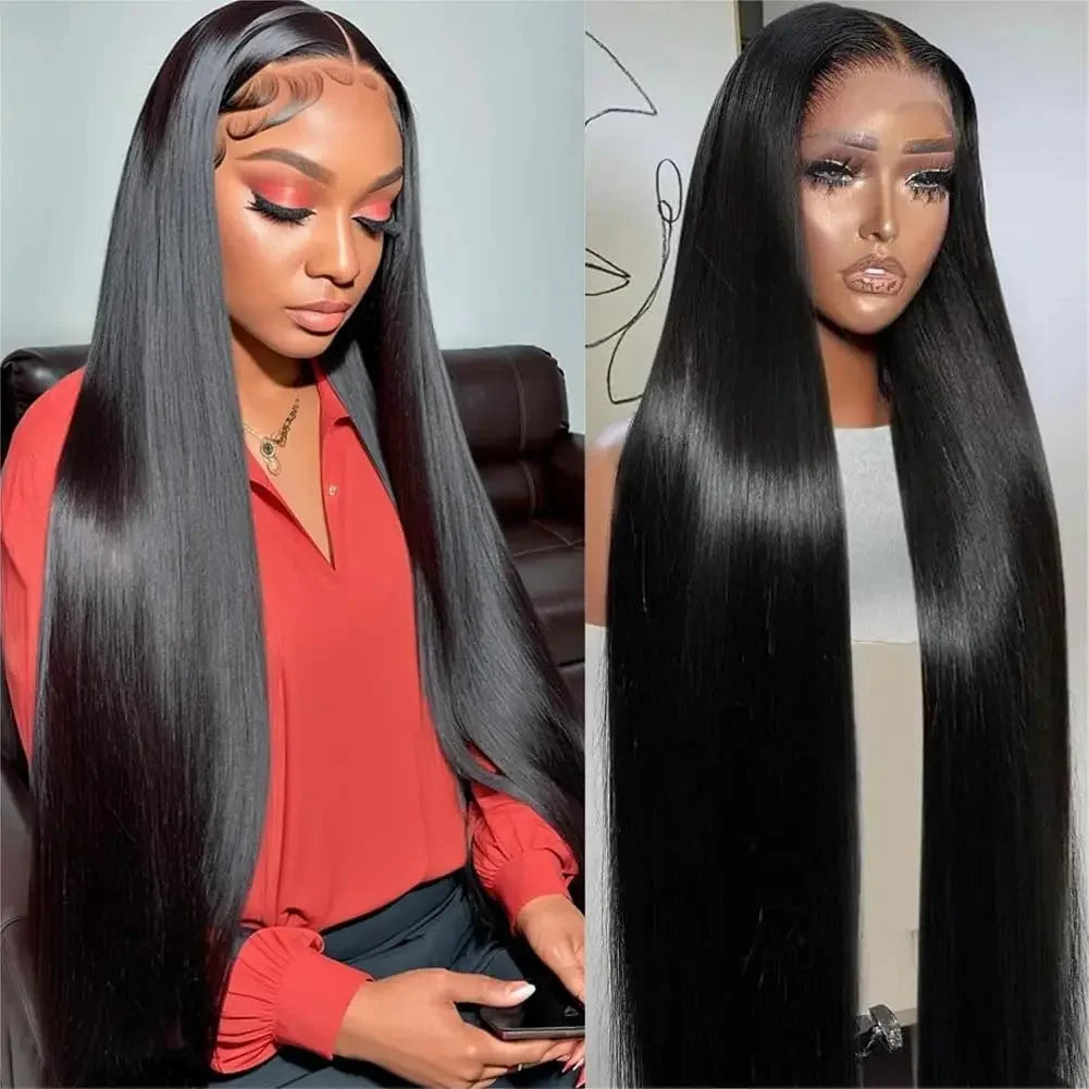 HD Transparent Lace Wig – 200% Density Straight Human Hair
